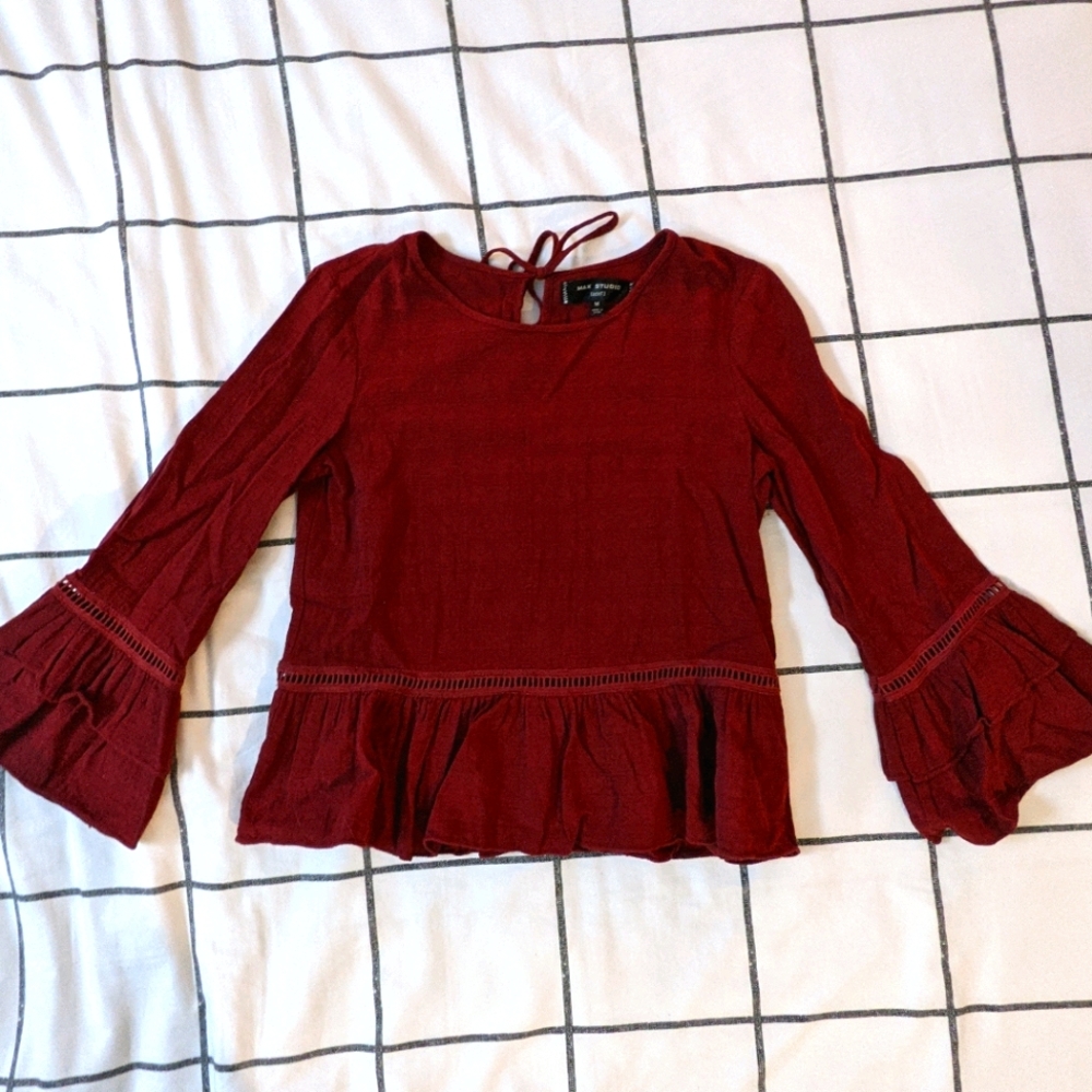Red Tunic Blouse